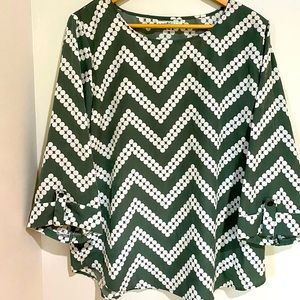 Sweet Salt Dark Sage Flowy Shirt - XXL